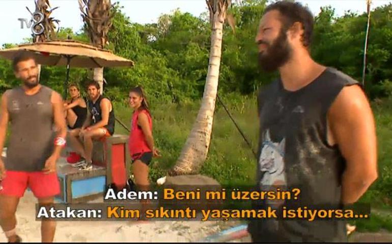 Survivorda Atakan ve Adem arasında gerginlik: Üzerim