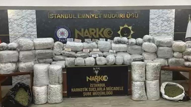 İstanbuldaki operasyon 248 kilogram hint keneviri ele geçirildi