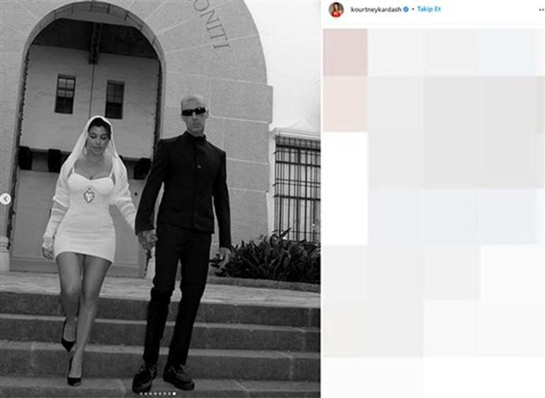 Kourtney Kardashian ile Travis Barker üçüncü kez evlendi