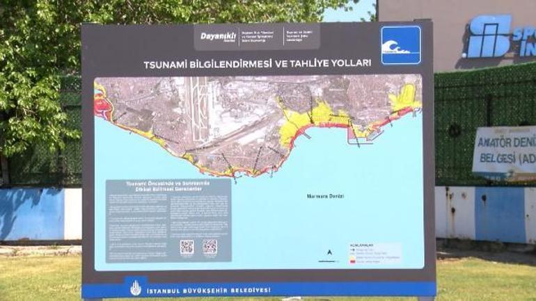 İstanbula levhaların ardından tsunami bilgilendirme panoları
