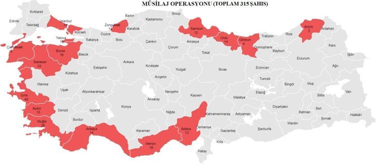 Son dakika... 16 ilde suç örgütlerine operasyon Çok sayıda gözaltı var