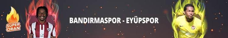 Bandırmaspor - Eyüpspor maçı Tek Maç ve Canlı Bahis seçenekleriyle Misli.com’da