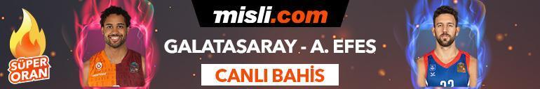 Galatasaray Nef-Anadolu Efes maçı Tek Maç, Canlı Bahis, Canlı İzle ve Süper Oran seçenekleriyle Misli.comda