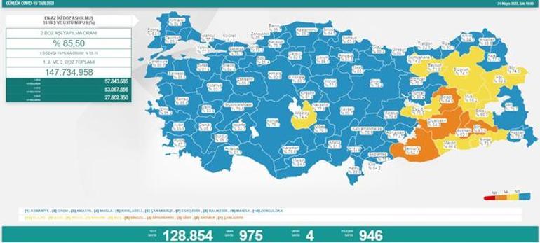 Son dakika: 31 Mayıs 2022 koronavirüs tablosu belli oldu Vaka sayısı...