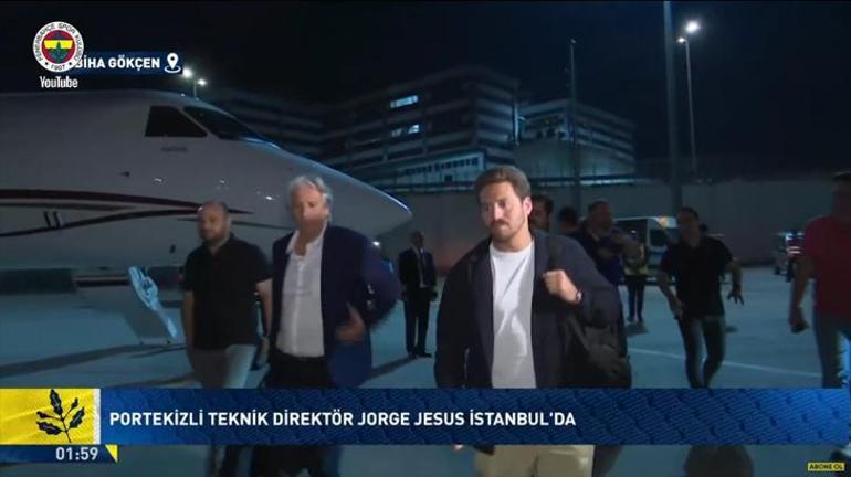 Son dakika: Jorge Jesus gece yarısı İstanbula geldi Fenerbahçe resmen açıkladı
