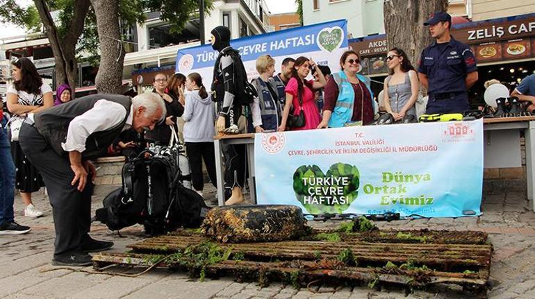 İstanbul Boğazından otomobil lastiği bile çıktı