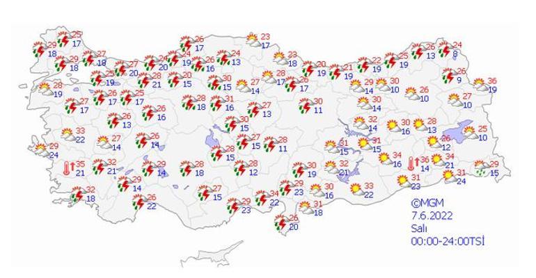 Meteoroloji uyardı İstanbul dahil Öğleden sonra başlıyor
