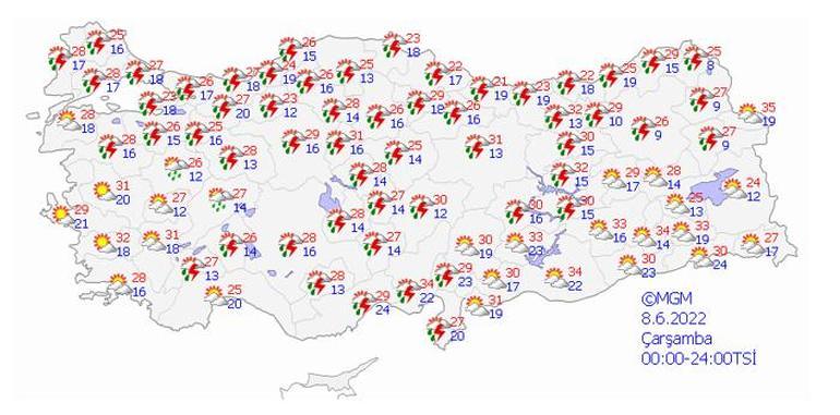 Meteoroloji uyardı İstanbul dahil Öğleden sonra başlıyor