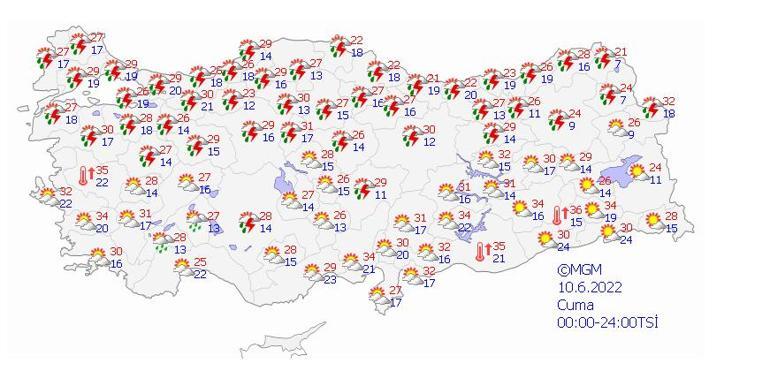 Meteoroloji uyardı İstanbul dahil Öğleden sonra başlıyor