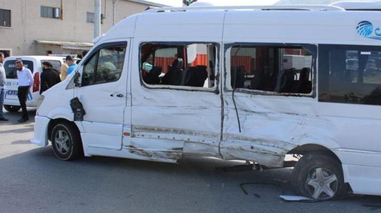 Kayseri’de işçi servisleri çarpıştı 7 kişi yaralandı