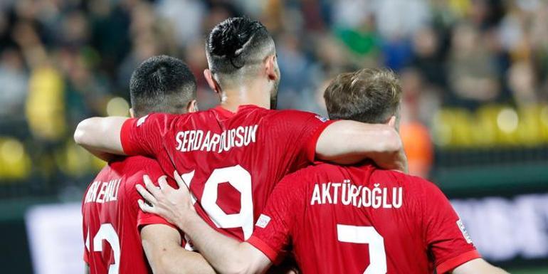 6 gollü Litvanya maçında Serdar Dursundan rekor Milli Takım tarihine geçti