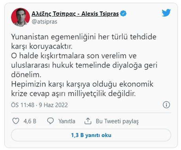 Erdoğanın sözleri sonrası Atinada panik Art arda küstah açıklamalar...