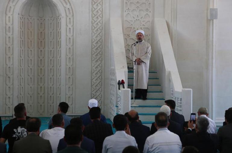 Diyanet İşleri Başkanı Erbaş Tuncelide cemevi ziyaret etti, Hz. Ali Camisinin açılışını yaptı