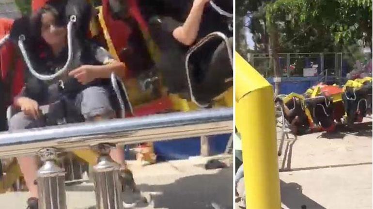 Lunaparkta feci olay Salıncak platformdan çıktı, çocuklar altında kaldı