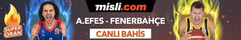 Anadolu Efes-Fenerbahçe Beko maçı canlı bahis seçeneğiyle Misli.comda