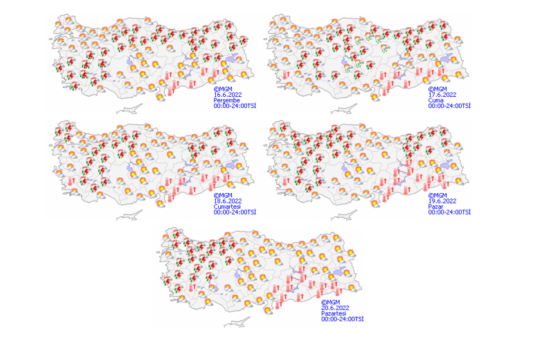 Yağışlar yurdu ne zaman terk edecek Meteoroloji 5 günlük raporu açıkladı