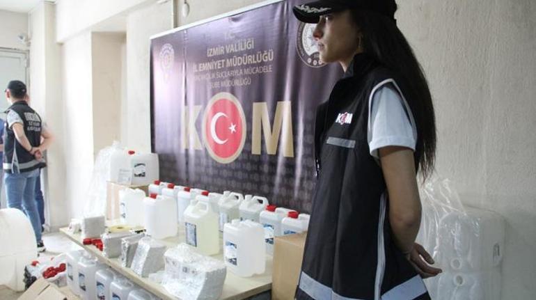 Kolonya üretim tesisine sahte etil alkol baskını
