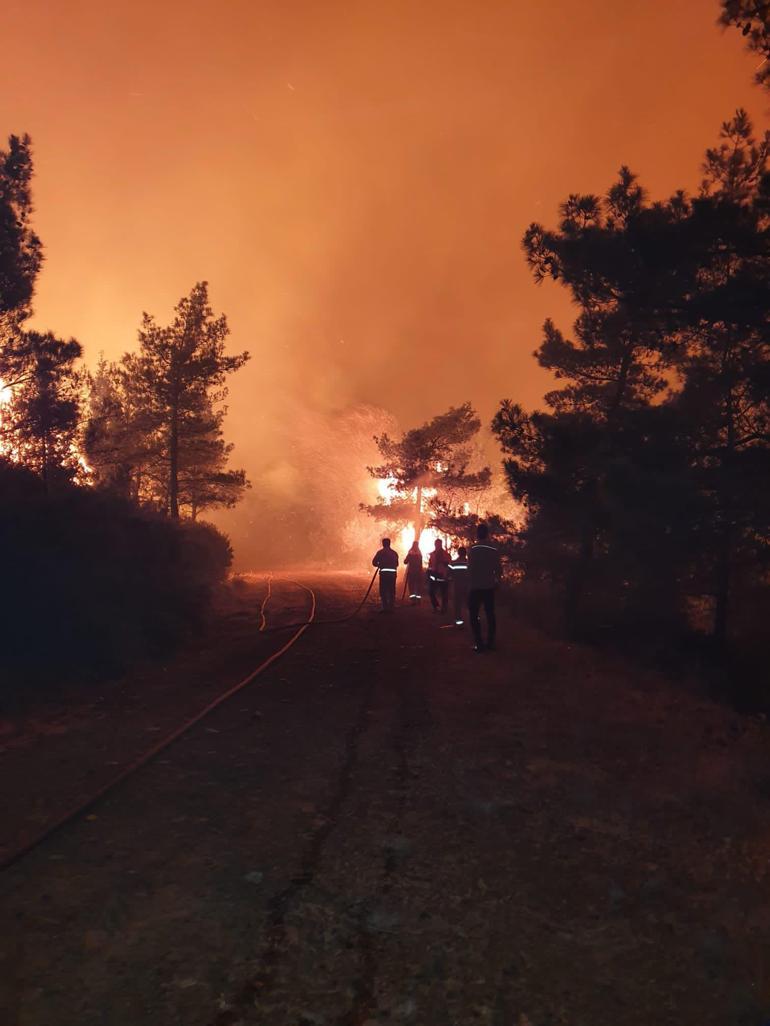 Marmaris’te orman yangını Havadan ve karadan müdahale