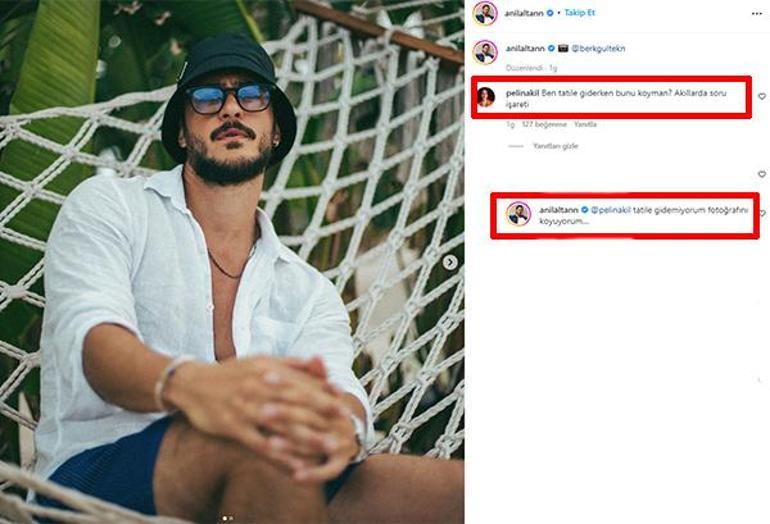 Pelin Akilden eşi Anıl Altanın tatil pozuna yorum