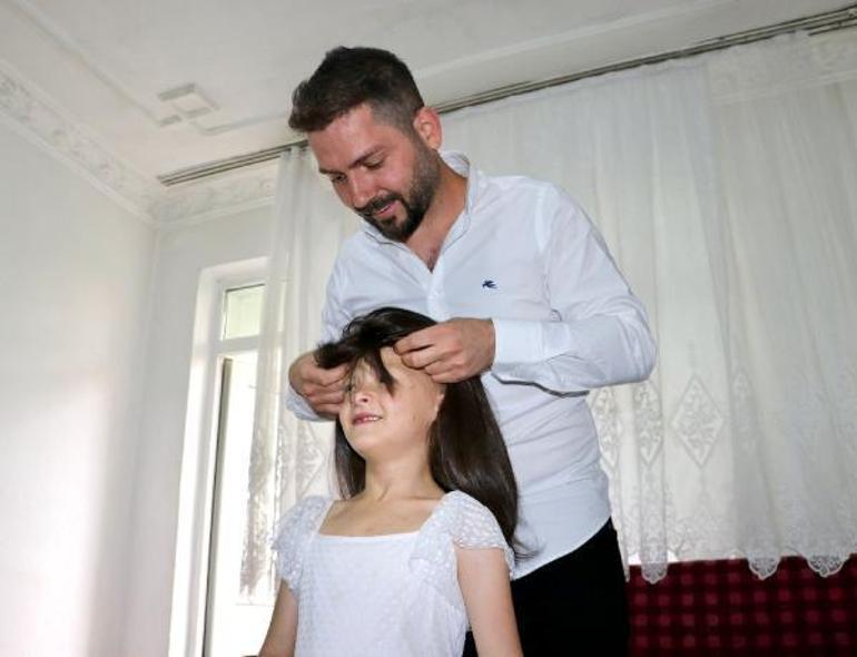 Saçı olmayan kız çocuklarına ücretsiz peruk