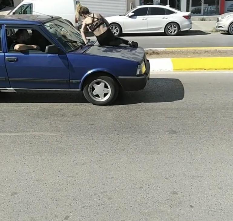Araç üstünde dans Esnafa saldırdı, karakolu birbirine kattı