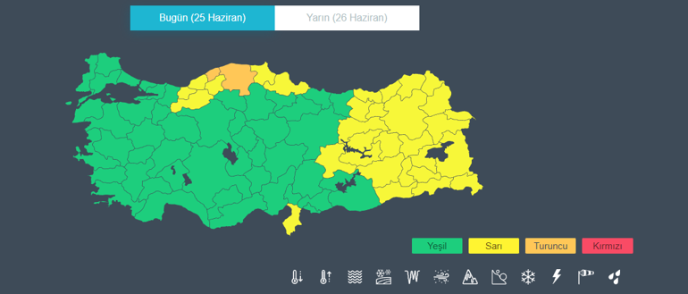 Meteoroloji bölge bölge uyardı: Kuvvetli yağış, fırtına ve toz taşınımı geliyor