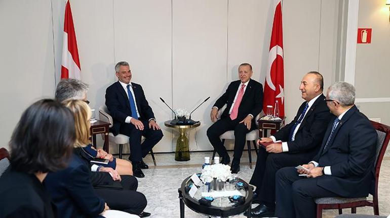 Cumhurbaşkanı Erdoğan Avusturya Başbakanı ile bir araya geldi