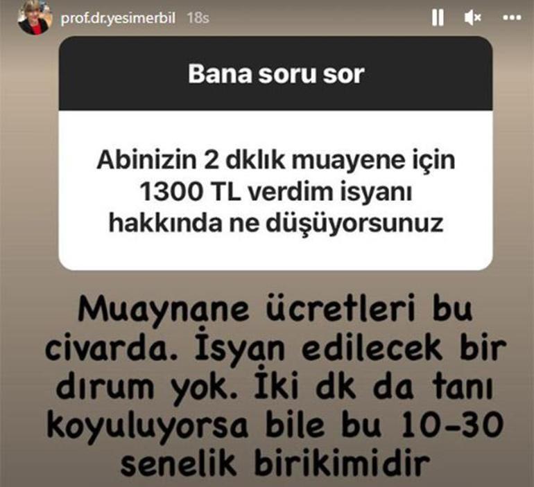 Mehmet Ali Erbilin muayene ücreti isyanı Kardeşi Yeşim Erbilden cevap