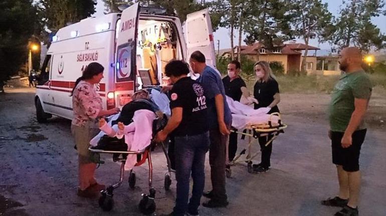 Hasta nakli gerçekleştiren ambulans alev aldı