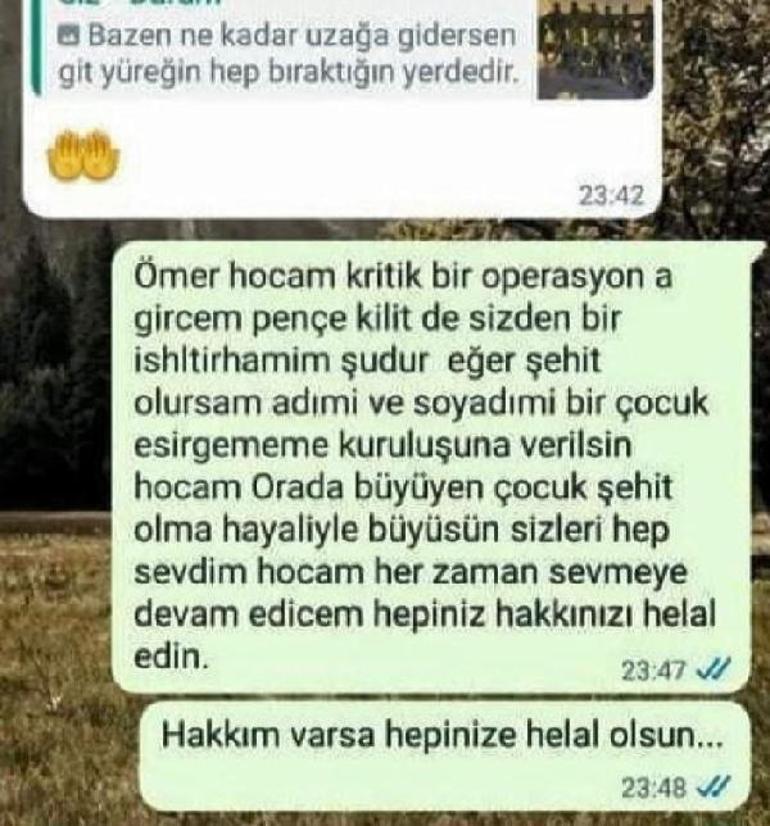 Türkiyenin konuştuğu mesaj Şehit Enes Özgülün vasiyetini alan isim: Asker olmak hayaliydi