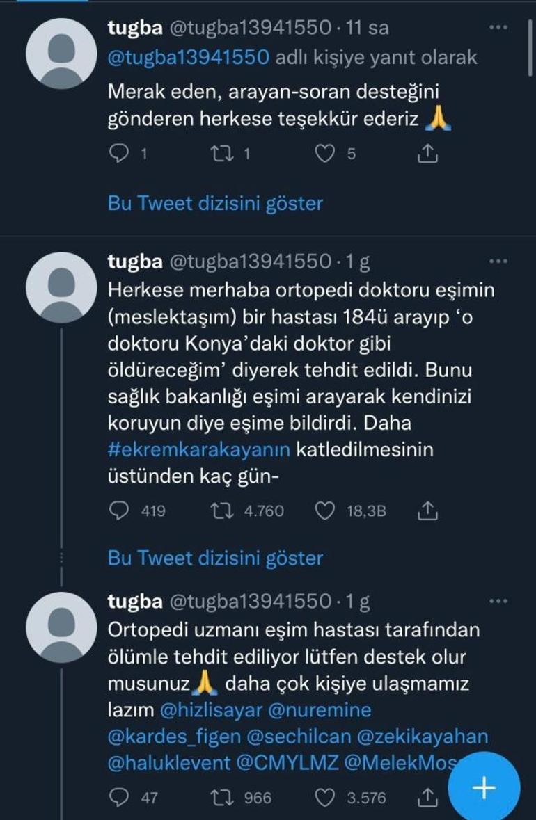 Konya’daki doktor gibi öldüreceğim dedi, yakalandı