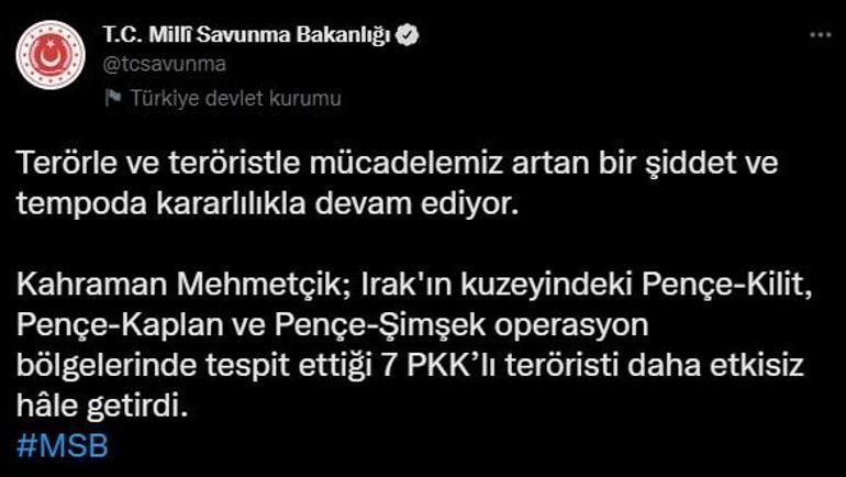 4 bölgede 12 PKKlı terörist etkisiz hale getirildi