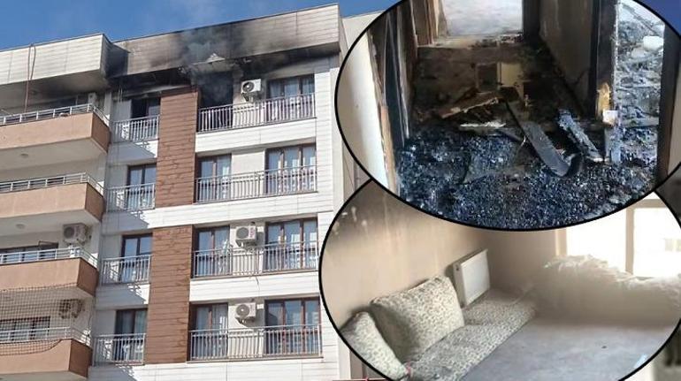Korku dolu anlar 6 kişilik aile alevlerin arasında mahsur kaldı
