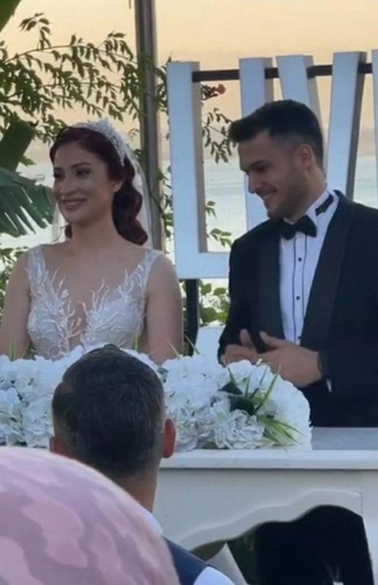 Milli voleybolcu Tuğba Şenoğlu ve Burhan İvegin evlendi Nikah masasında sürpriz