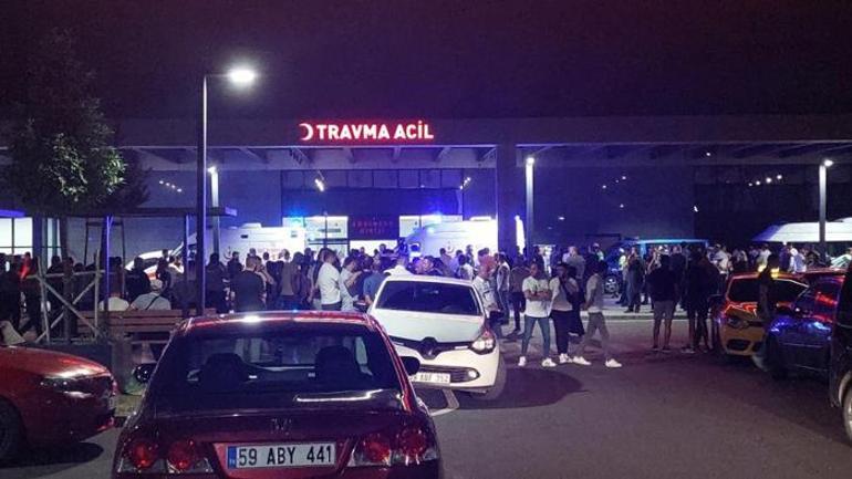 Tekirdağda olaylı gece Mahalleyi savaş alanına çevirmişler