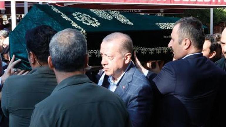 Cumhurbaşkanı Erdoğan, Rasim Özdenörenin cenaze törenine katıldı