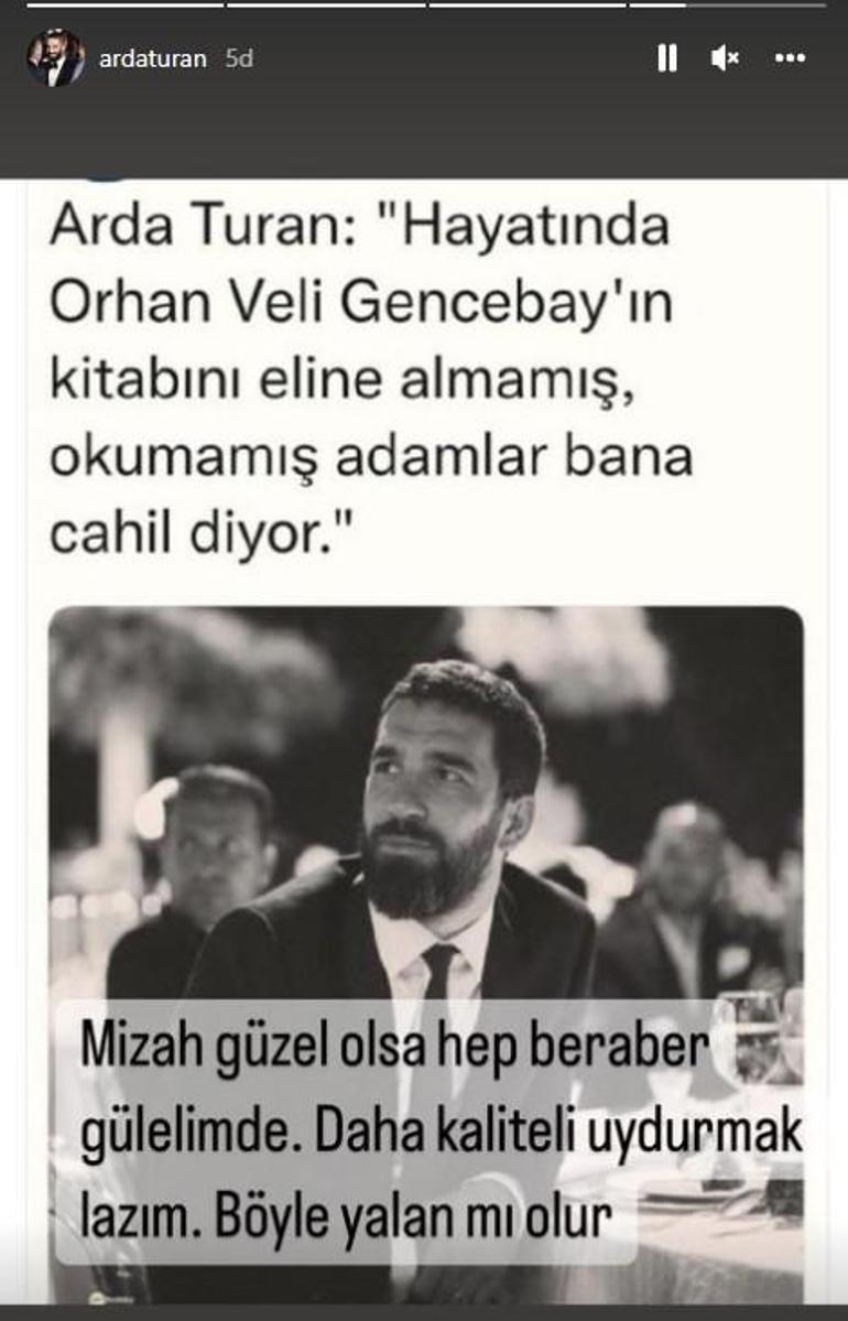 Arda Turandan Orhan Veli Gencebay paylaşımlarına tepki