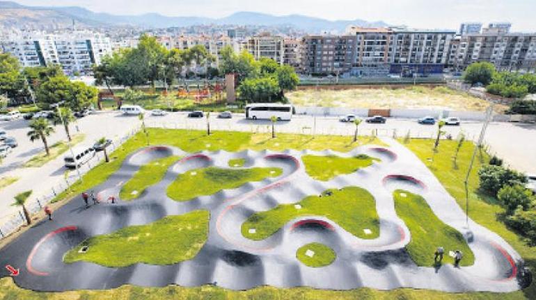 İzmir’in ilk pump track  parkuru Karşıyaka’da açılıyor