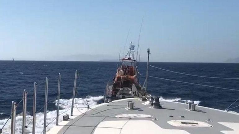Yunanistandan Egede taciz Sahil Güvenlik müdahale etti