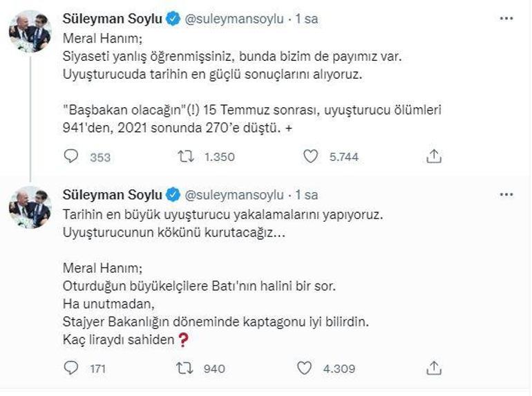 Soyludan Akşenere uyuşturucu yanıtı: Tarihin en güçlü sonuçlarını alıyoruz