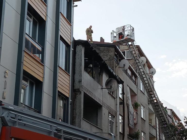 İstanbulda yangın: Alevler yan binaların çatısına kadar çıktı