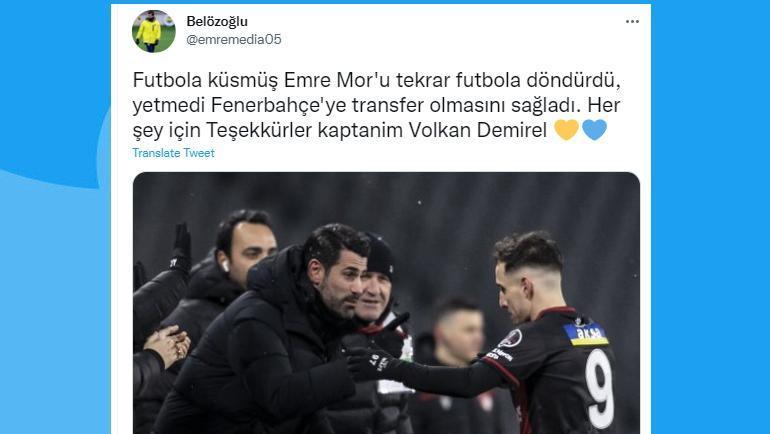 Fenerbahçeli taraftarlardan Volkan Demirele teşekkür
