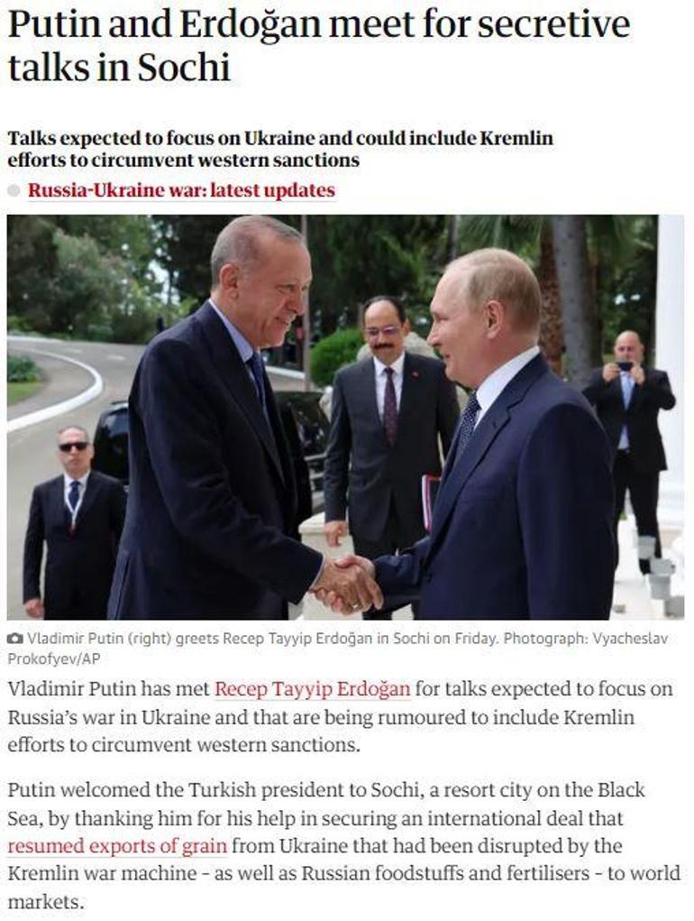 Dünyanın gözü Soçideydi... İkili zirve manşetlerde: Türkiye etkisini kanıtladı
