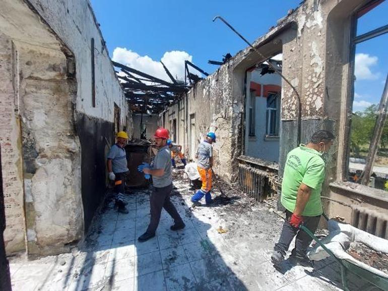Balıklı Rum Hastanesinde yangın sonrası çalışma Son durum açıklandı