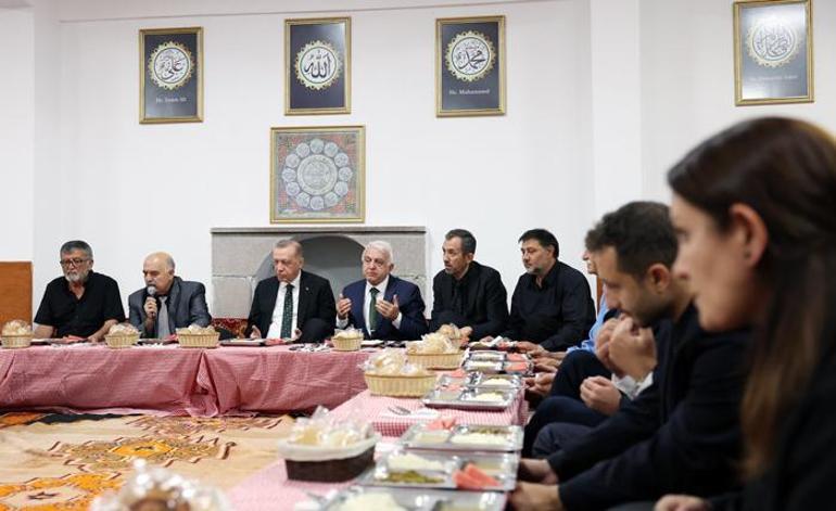 Cumhurbaşkanı Erdoğandan Hüseyin Gazi Cemevine ziyaret