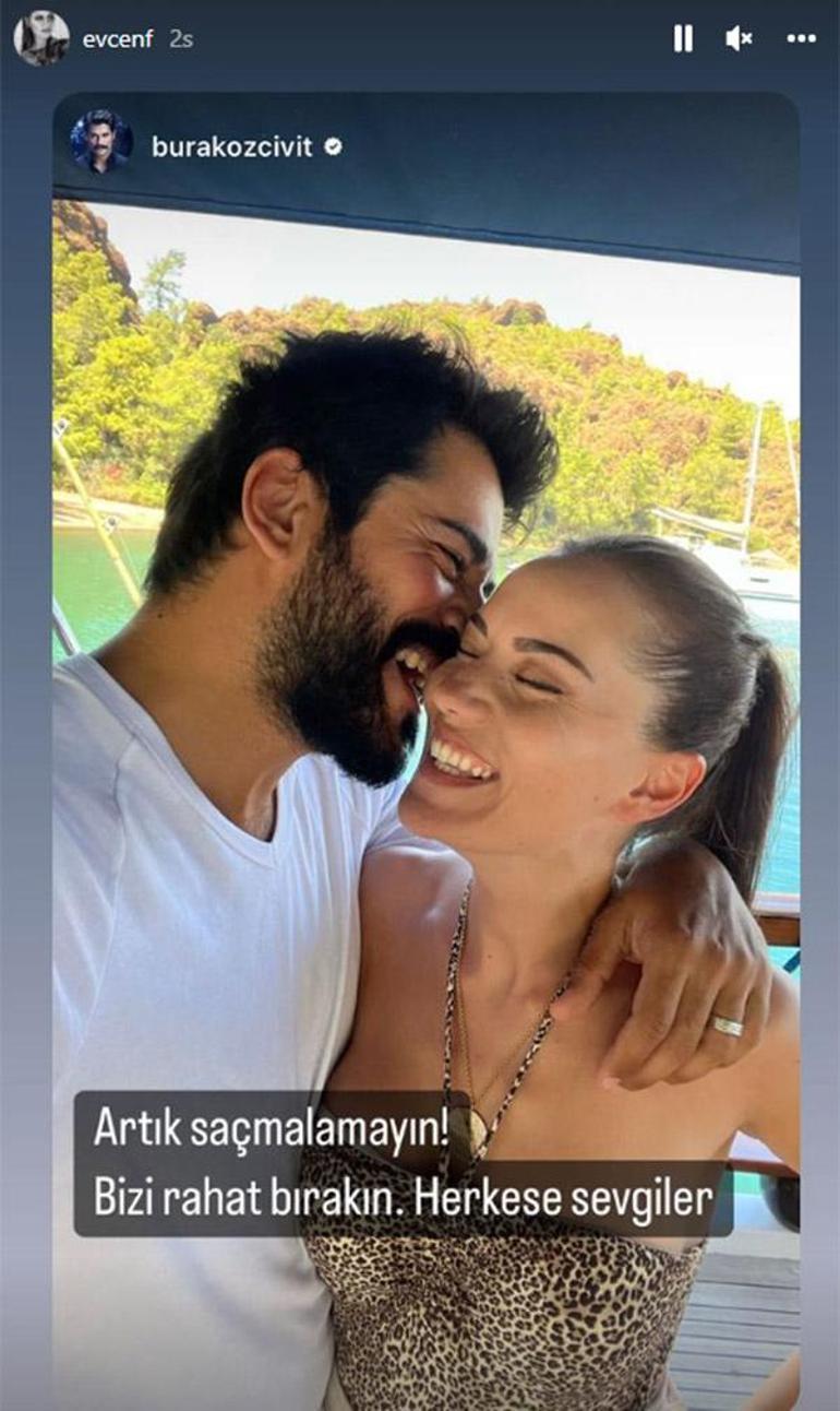 Fahriye Evcen ve Burak Özçivitten kavga iddiasına cevap