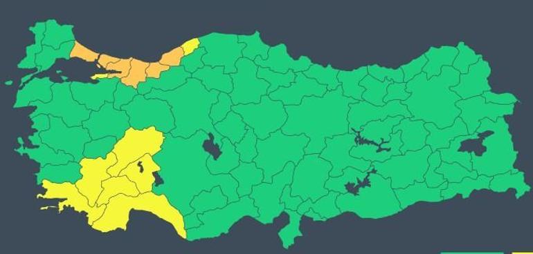 Şiddetli yağışlar Marmaranın doğusuna kaydı, işte son hava durumu tahminleri