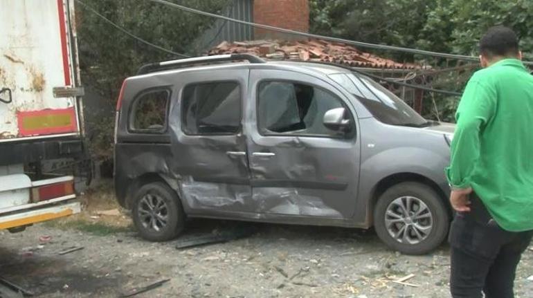 Arnavutköy’de freni boşalan TIR dehşet saçtı 5 aracı ezip geçti