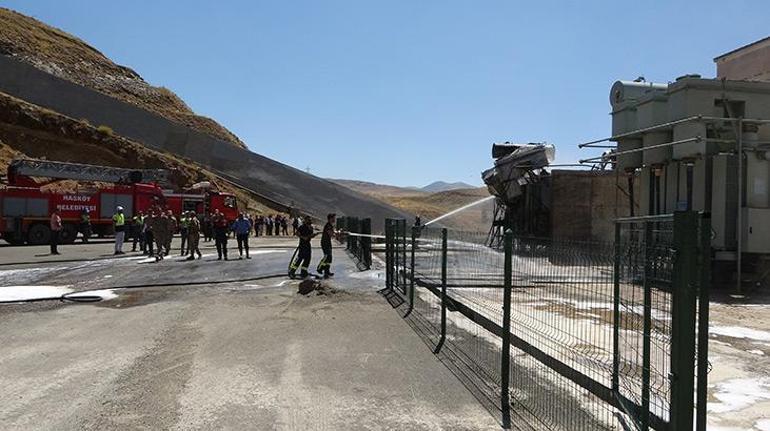 Alpaslan-1 Barajı HES’te yangın çıktı, AFADdan açıklama