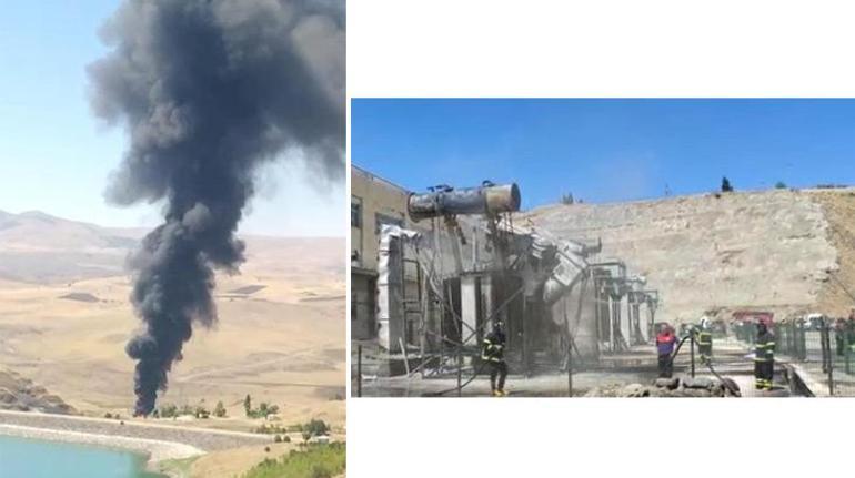 Alpaslan-1 Barajı HES’te yangın çıktı, AFADdan açıklama